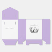 Tuinvogel – Monochrome Bloemen Bedankdoosjes (Ongevouwen)