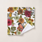 Tuinvogels en bloemen 1 bad handdoek (Wasdoekje)