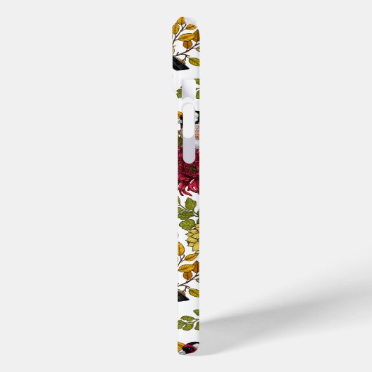 Tuinvogels en bloemen 1 Case-Mate iPhone case (Achterkant / Links)