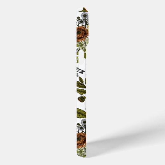 Tuinvogels en bloemen 1 Case-Mate iPhone case (Achterkant / Rechts)