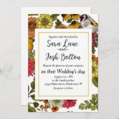 Tuinvogels en bloemen 1 kaart (Voorkant / Achterkant)