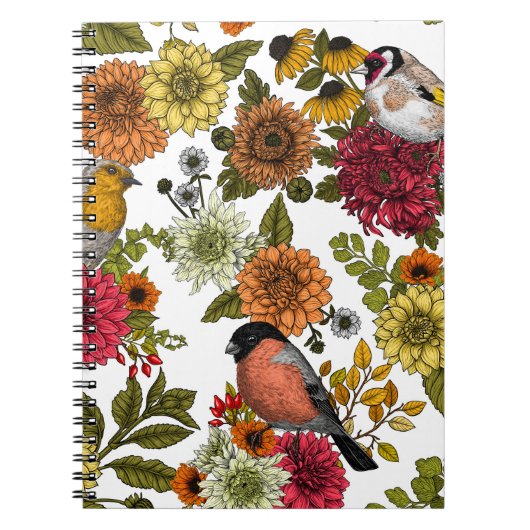 Tuinvogels en bloemen 1 notitieboek (Voorkant)