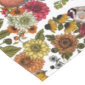 Tuinvogels en bloemen 1 tafelkleed (Gekanteld)