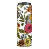 Tuinvogels en bloemen 1 thermosbeker (Achterkant)