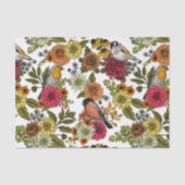 Tuinvogels en bloemen 1 tissuepapier (Voorkant)