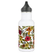 Tuinvogels en bloemen 1 waterfles  (Rechts)