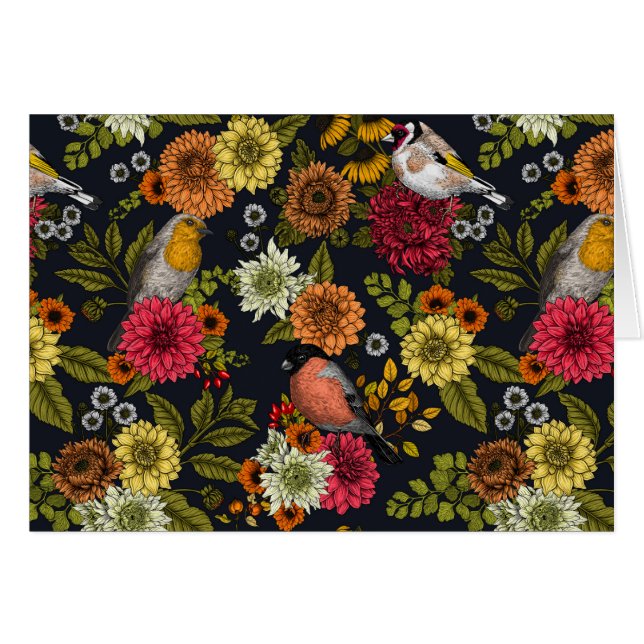 Tuinvogels en bloemen 2 (Voorkant Horizontaal)