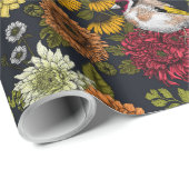 Tuinvogels en bloemen 2 cadeaupapier (Rol Hoek)