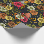 Tuinvogels en bloemen 2 cadeaupapier (Hoek)