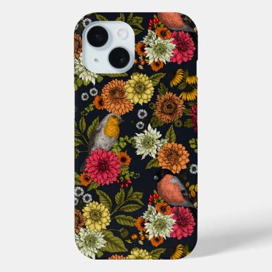 Tuinvogels en bloemen 2 Case-Mate iPhone case (Achterkant)