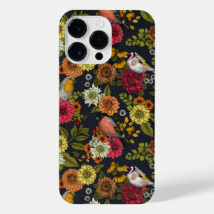 Tuinvogels en bloemen 2 iPhone 14 pro max hoesje