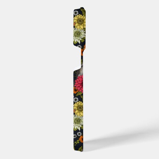 Tuinvogels en bloemen 2 iPhone hoesje (Rechterkant)