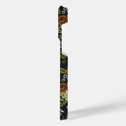 Tuinvogels en bloemen 2 iPhone hoesje (Linkerkant)