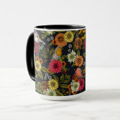 Tuinvogels en bloemen 2 mok (Voorkant links)