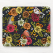 Tuinvogels en bloemen 2 muismat (Voorkant)