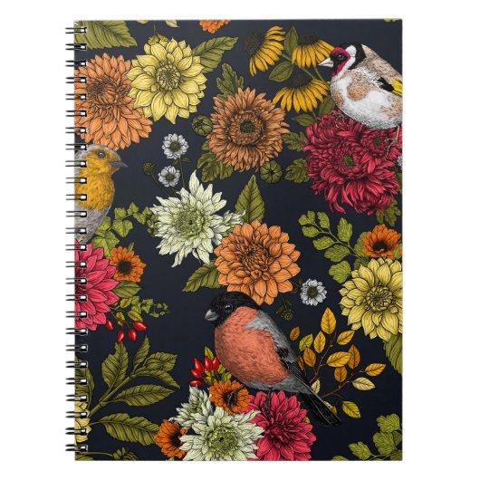 Tuinvogels en bloemen 2 notitieboek (Voorkant)