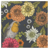 Tuinvogels en bloemen 2 stof (Close Up)