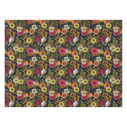 Tuinvogels en bloemen 2 tafelkleed (Voorkant (Horizontaal))