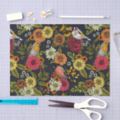 Tuinvogels en bloemen 2 tissuepapier (Craft)