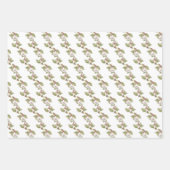 Tuinvogels in bijkantoren en coördinatoren inpakpapier vel (Voorkant 3)