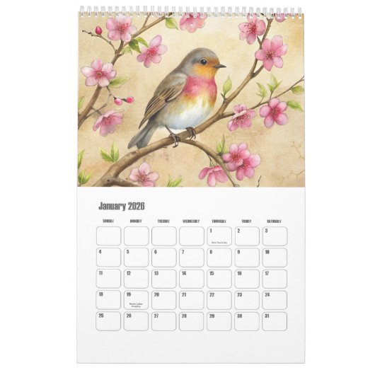 Tuinvogels Kalender (Jan 2026)