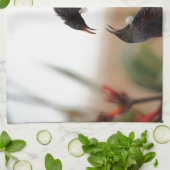 Tuinvogels op Nieuw-Zeelandse vlas Theedoek (Gevouwen)