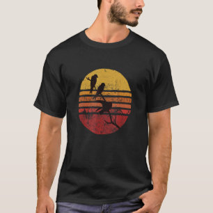 Tuinvogels Retro Grafisch Voor Ornitholoog Vogels T-shirt