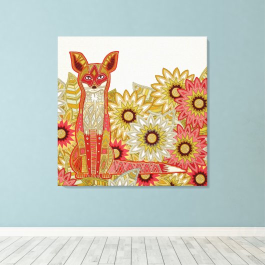 tuinvos canvas afdruk (Insitu (Houten vloer))