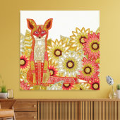 tuinvos canvas afdruk (Insitu (Woonkamer))