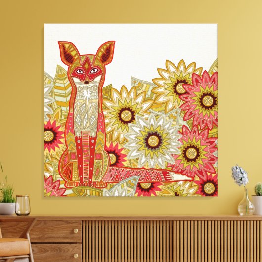 tuinvos canvas afdruk (Insitu (Woonkamer))