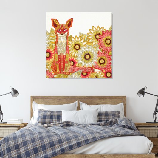 tuinvos canvas afdruk (Insitu (Slaapkamer))