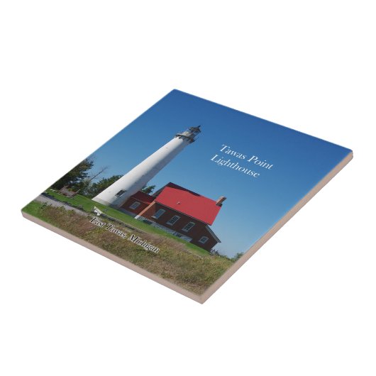 Tuinvuurtoren van Tawas Point Tegeltje (Zijkant)