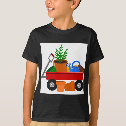 Tuinwagen T-shirt (Voorkant)