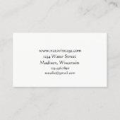 Tuinwater kan bloemenboeket visitekaartje (Achterkant)