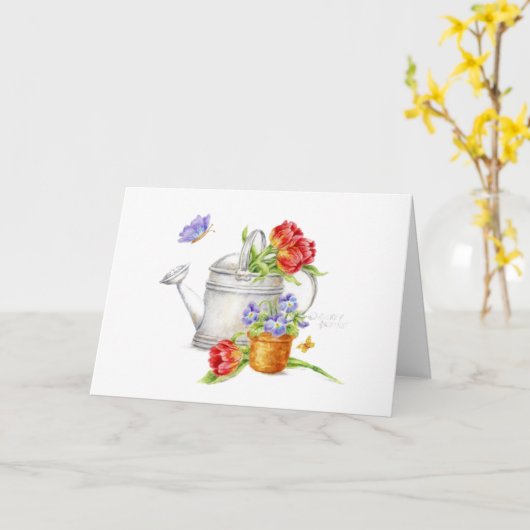 Tuinwater kan elke Kaart leegmaken (Gele Bloem)