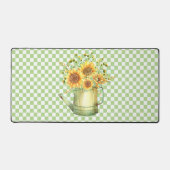 Tuinwater kan zonnebloemen bureaumat (Voorkant)