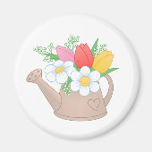 Tuinwater met bloemen magneet (Voorkant)