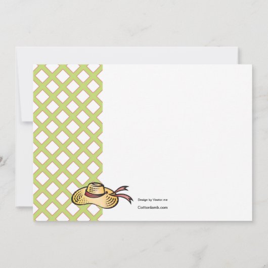 Tuinwerktuigen Bridal Shower Invitation Kaart (Achterkant)