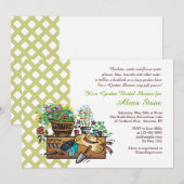 Tuinwerktuigen Bridal Shower Invitation Kaart (Voorkant / Achterkant)