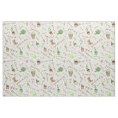 Tuinwerktuigen en tekst Br ID753 Stof (Fat Quarter)