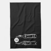  tuinwerktuigen Monogram B K Handdoek (Verticaal)