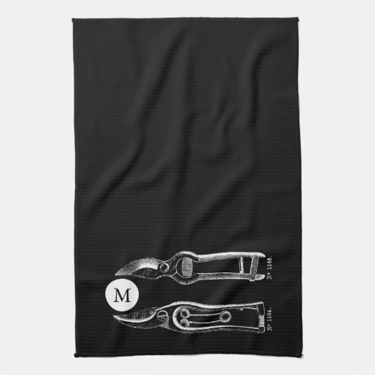 tuinwerktuigen Monogram B K Handdoek (Verticaal)