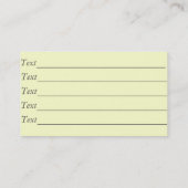 tuinwerktuigen voor het schilderen van tuinbouwwer visitekaartje (Achterkant)