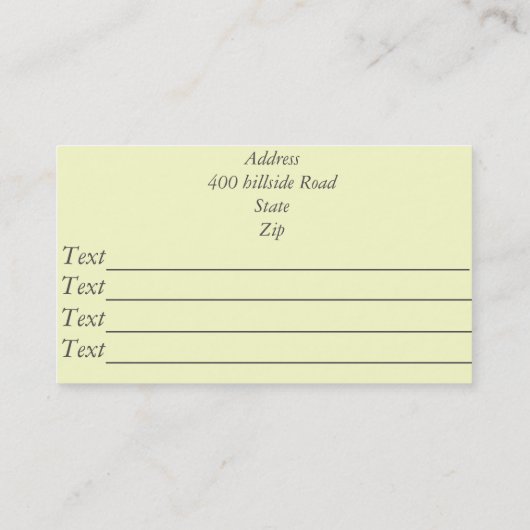 tuinwerktuigen voor het schilderen van tuinbouwwer visitekaartje (Achterkant)