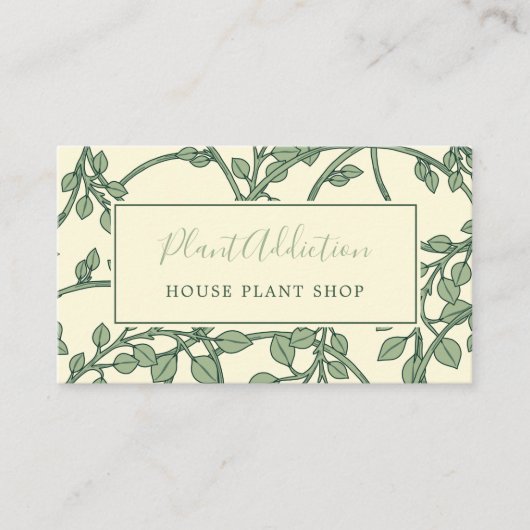 Tuinwijnpatroon  visitekaartje (Voorkant)