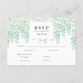 Tuinwijnstokken | Waterverf RSVP-kaart RSVP Kaartje