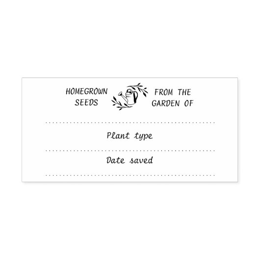 Tuinzegenpakket Rubber Stamp Rubberstempel (Afrduk)