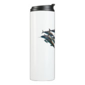 Tuisdolfijn Thermische Tumbler Thermosbeker (Gedraaid links)