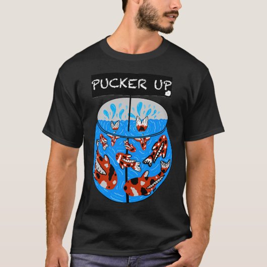 Tuit je lippen koi vis t-shirt (Voorkant)