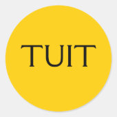 TUIT RONDE STICKER (Voorkant)